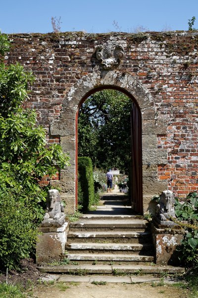 Access to walled garden at Parham House West Sussex w400